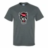 NC State Wolfpack Dark Heather Grey Wolfhead T-Shirt(Nc State Wolfpack Heathered Grey Wolfhead T Shirt)