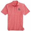 NC State Wolfpack Johnnie-O Red And White Striped Slobbering Wolf Lyndon Polo(Nc State Wolfpack Johnnie O Red And White Striped Slobbering Wolf Lyndon Polo)