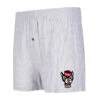 NC State Wolfpack Men's Grey And White Melody Woven Boxer Shorts(Nc State Wolfpack Mens Grey And White Melody Woven Boxer Shorts)
