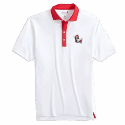 NC State Wolfpack Johnnie-O Red Collar Ramos Slobbering Wolf Golf Shirt(Nc State Wolfpack Johnnie O Red Collar Ramos Slobbering Wolf Golf Shirt)