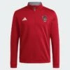 NC State Wolfpack Adidas 2025 Red Wolfhead Elevated 1/4 Zip(Nc State Wolfpack Adidas 2025 Red Wolfhead Elevated 1 4 Zip)
