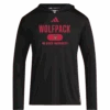 NC State Wolfpack Adidas Black Hoodie Long Sleeve Shirt(Nc State Wolfpack Adidas Black Hoodie Long Sleeve)