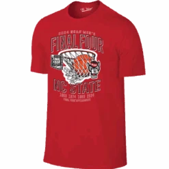 NC State Wolfpack 2024 Men's Basketball Final Four Years Red T-Shirt(Nc State Wolfpack 2024 Mens Basketball Final Four Red T Shirt)