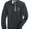 NC State Wolfpack Johnnie O Sully Heather Black 1/4 Zip Pullover(Nc State Wolfpack Johnnie O Sully Heather Black 1 4 Zip Pullover)