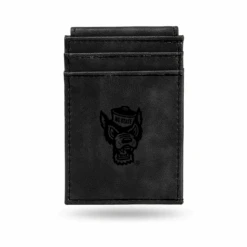 Rico NC State Wolfpack Black Laser Engraved Wolfhead Front Pocket Wallet(Nc State Wolfpack Black Laser Engraved Wolfhead Front Pocket Wallet)