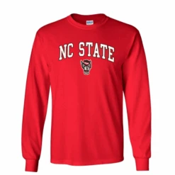 NC State Wolfpack Red Signature Wolfhead Long Sleeve T-Shirt(Nc State Wolfpack Red Signature Wolfhead Long Sleeve T Shirt)